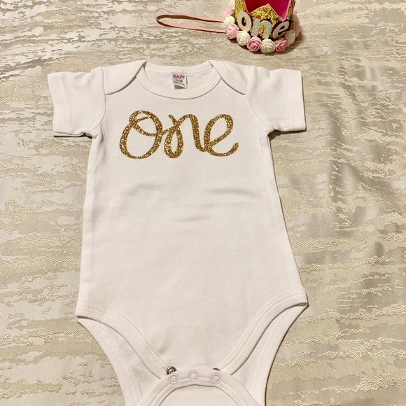 one birthday onesie